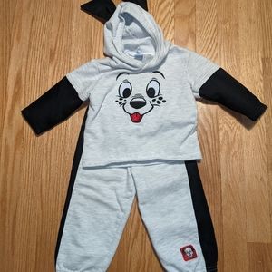 Vintage Disney Children's 101 Dalmatian Hooded Swe